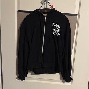 Warner Bros. Black Zip-Up Hoodie